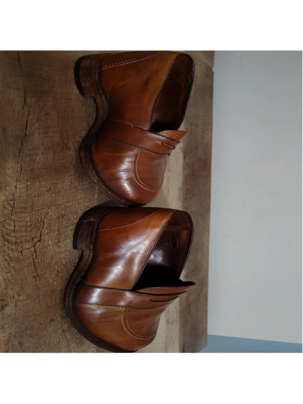 Men's Allen Edmonds Brown Leather Loafers & Slip-Ons Size 10